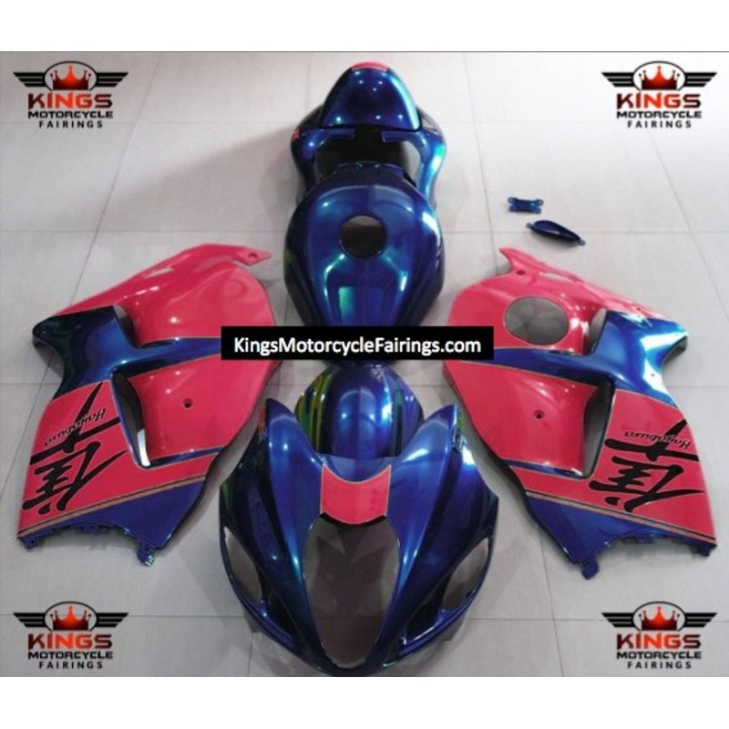 Suzuki Hayabusa (1999-2007) Blue & Red Fairings No Seat Cowl No Bolt Kit No Tank