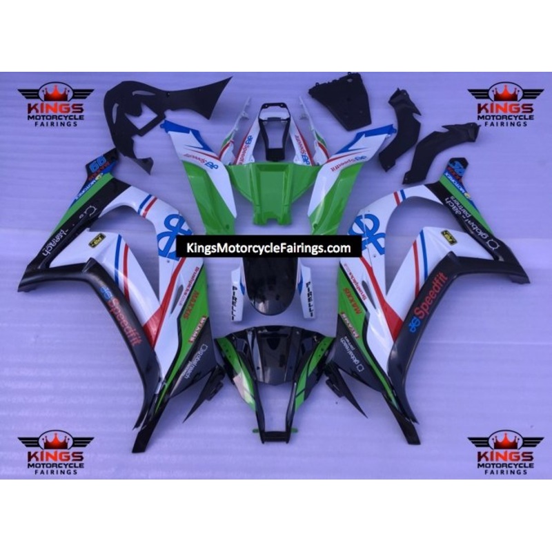 Fairing Kit for a Kawasaki Ninja ZX10R (2011-2015) Black, Green, White, Blue & Red No Seat Cowl No Bolt Kit No Tank