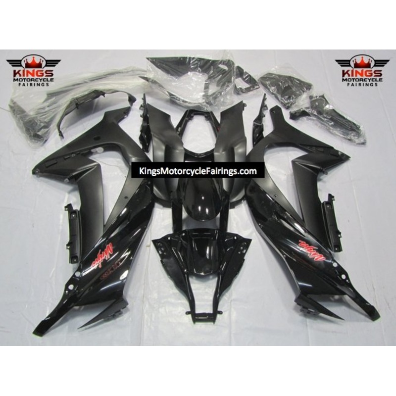 Fairing kit for a Kawasaki Ninja ZX10R (2011-2015) Black, Red, Matte Black No Seat Cowl No Bolt Kit No Tank