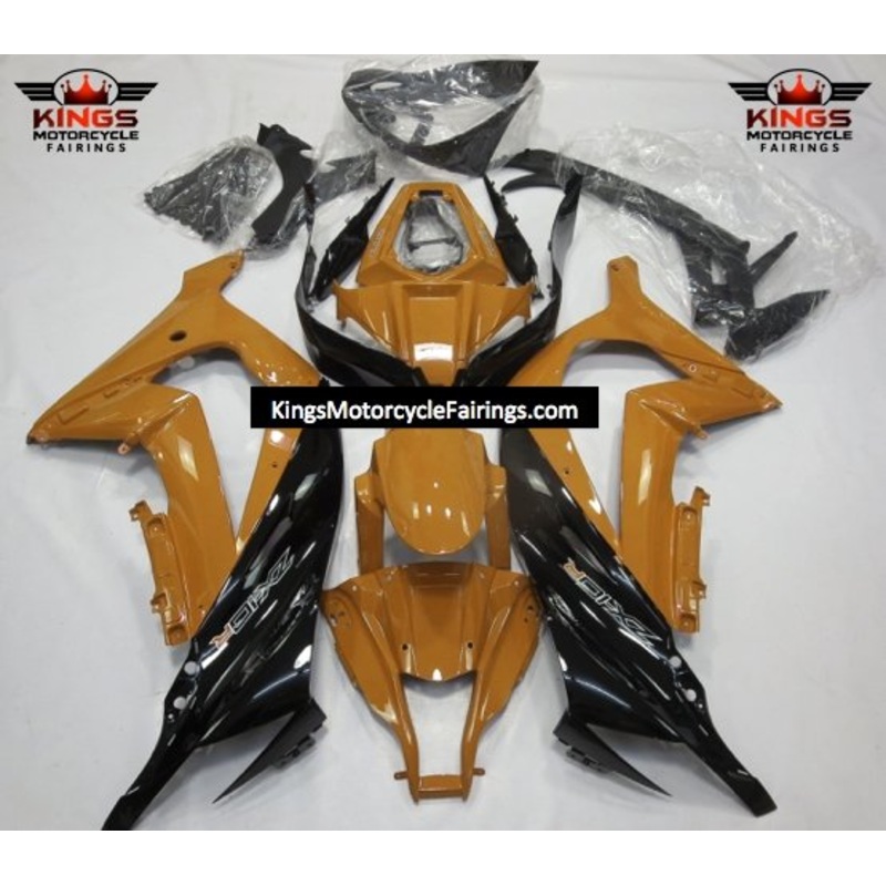 Fairing kit for a Kawasaki Ninja ZX10R (2011-2015) Brown Orange & Black No Seat Cowl No Bolt Kit No Tank