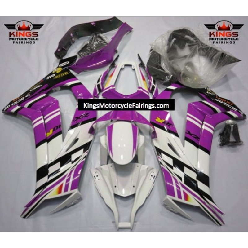 Fairing Kit for a Kawasaki Ninja ZX10R (2011-2015) Purple, White & Black No Seat Cowl No Bolt Kit No Tank