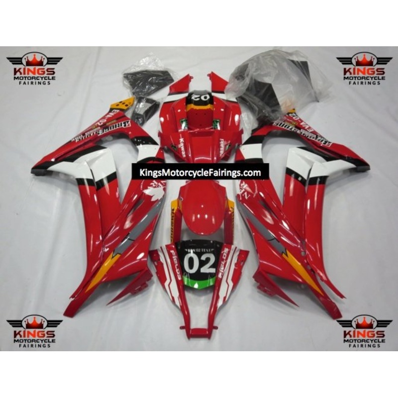 Fairing Kit for a Kawasaki Ninja ZX10R (2011-2015) Red, White, Black & Orange No Seat Cowl No Bolt Kit No Tank