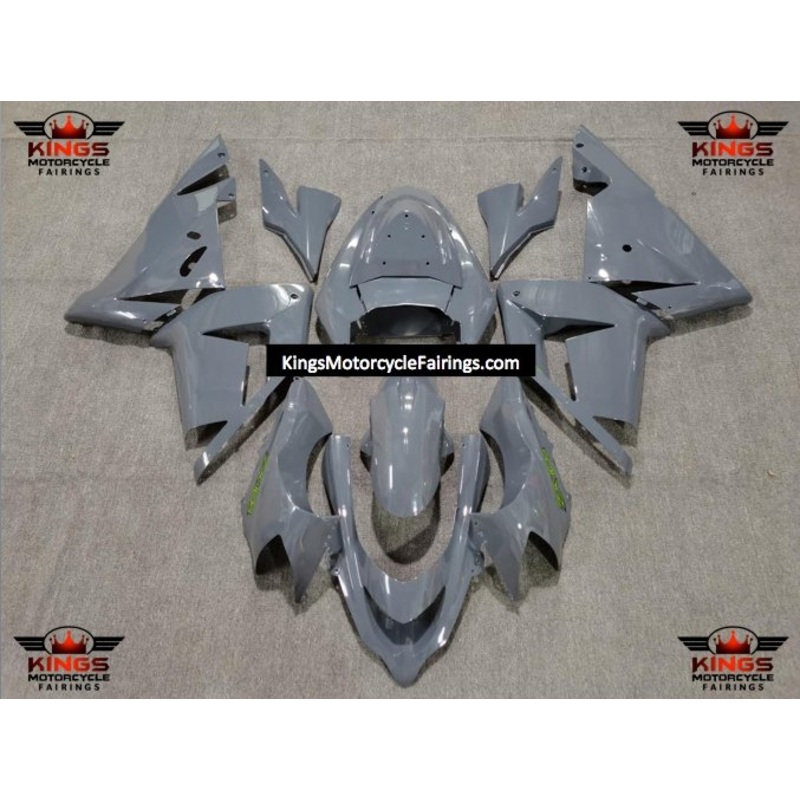 Fairing kit for a Kawasaki ZX10R (2004-2005) Nardo Gray & Green No Seat Cowl No Bolt Kit No Tank