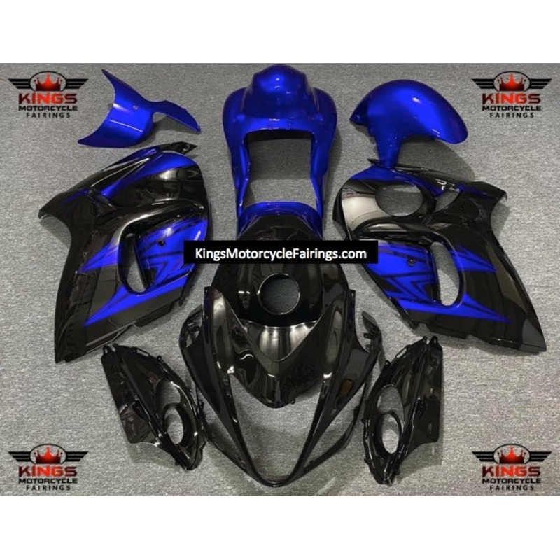 Suzuki GSX1300R Hayabusa (2008-2020) Black, Blue Fairings No Seat Cowl No Bolt Kit No Tank