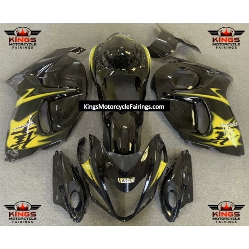 Suzuki GSX1300R Hayabusa (2008-2020) Black, Yellow Fairings No Seat Cowl No Bolt Kit No Tank