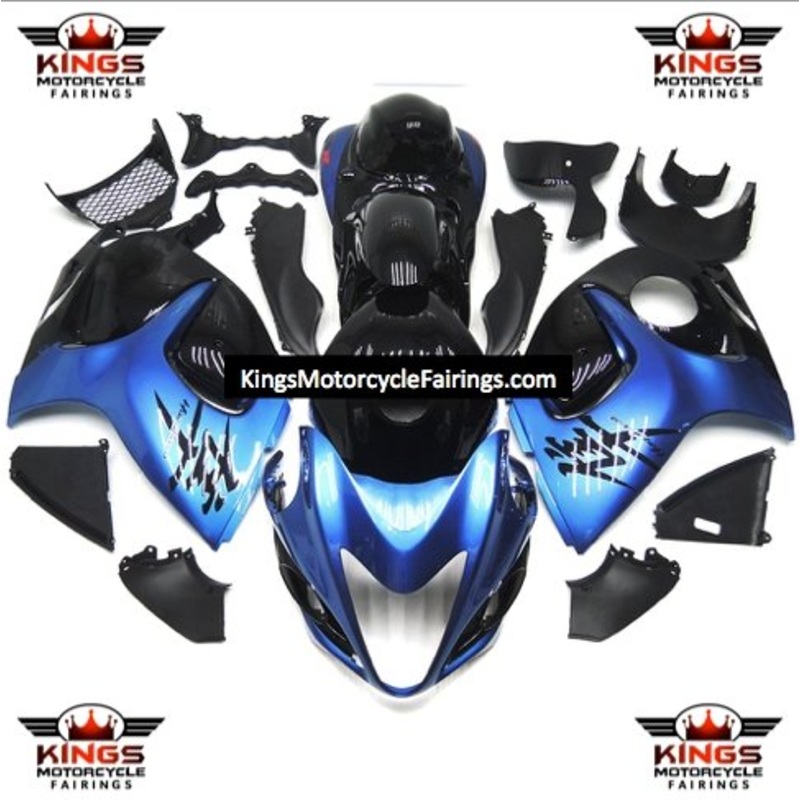 Suzuki GSX1300R Hayabusa (2008-2020) Blue & Black Fairings No Seat Cowl No Bolt Kit No Tank