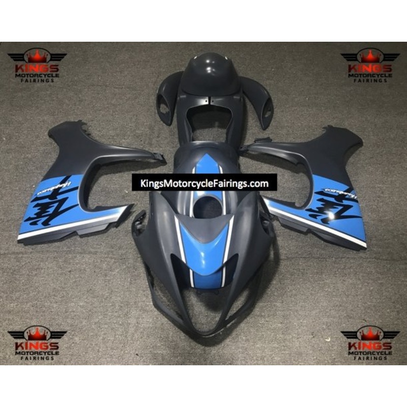 Suzuki GSX1300R Hayabusa (2008-2020) Matte Gray, Matte Blue & Matte White Fairings No Seat Cowl No Bolt Kit No Tank