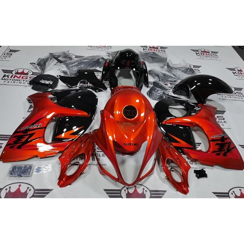 Suzuki GSX1300R Hayabusa (2008-2020) Orange & Black Fairings No Seat Cowl No Bolt Kit No Tank