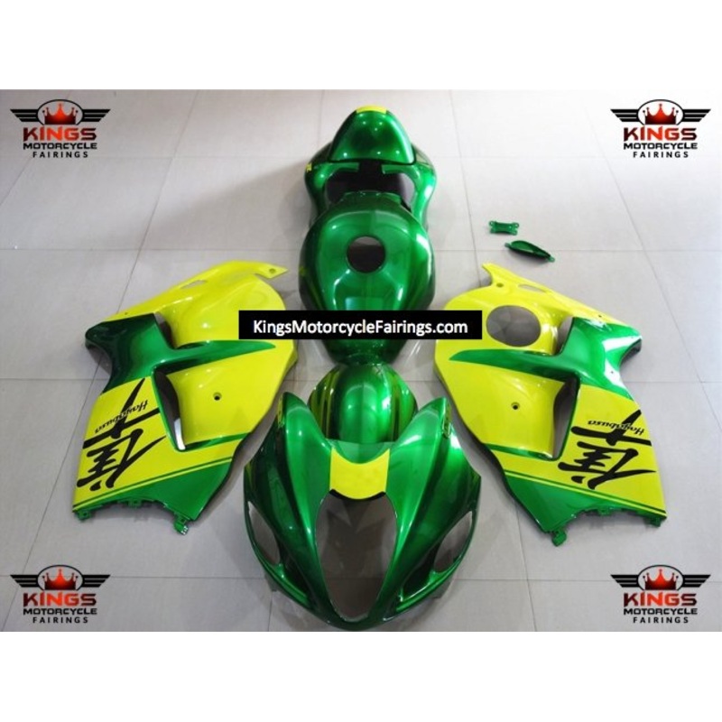 Suzuki Hayabusa (1999-2007) Green & Yellow Fairings No Seat Cowl No Bolt Kit No Tank