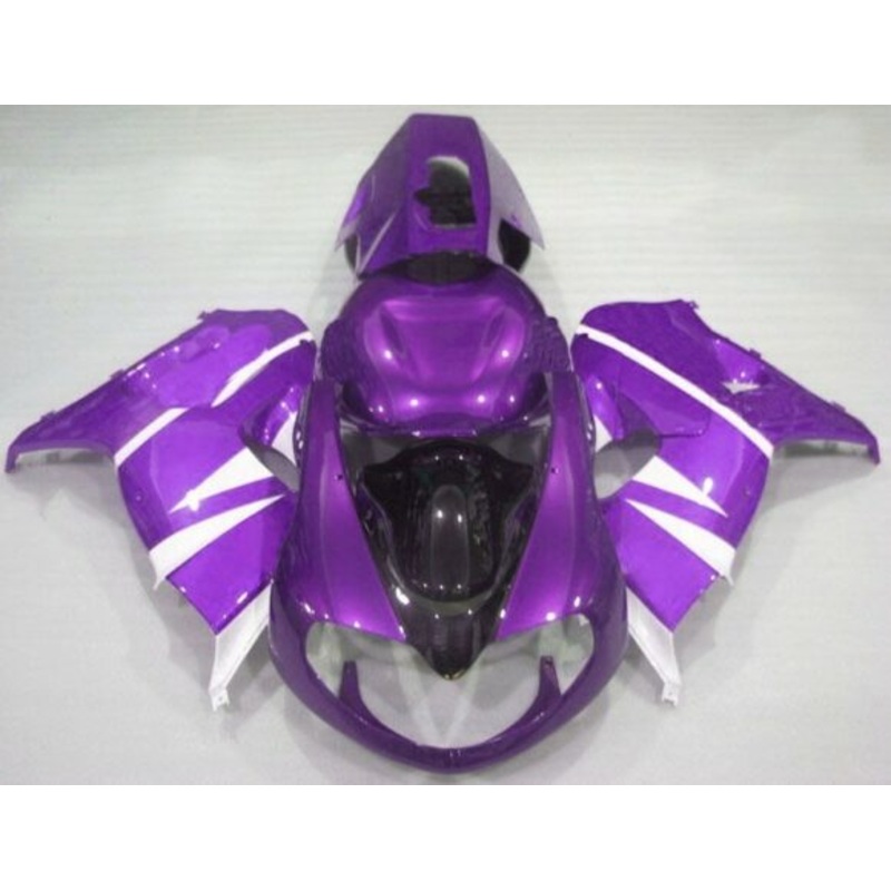 Suzuki TL1000R (1998-2003) Purple, White & Black Fairings Clear Windscreen: Free No Bolt Kit No Tank Cover