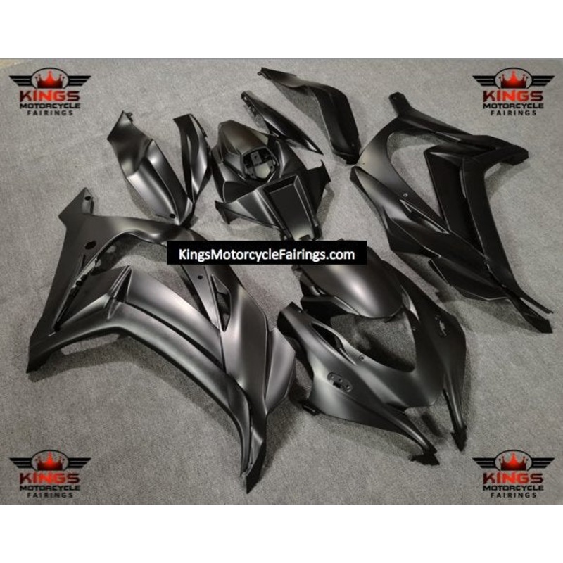 Fairings for Kawasaki Ninja ZX10R (2016-2020) Matte Black No Tank No Seat Cowl No Bolt Kit