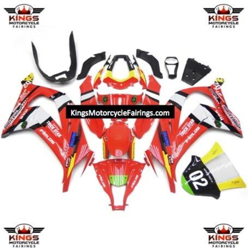 Fairings for Kawasaki Ninja ZX10R (2016-2020) Red, White, Black, Yellow No Tank No Seat Cowl No Bolt Kit