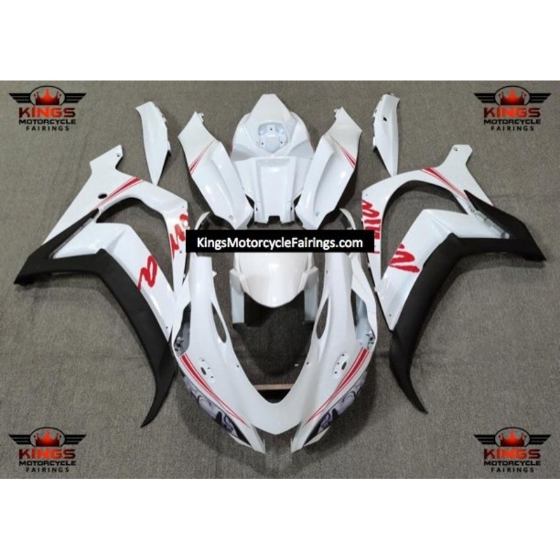 Fairings for Kawasaki Ninja ZX10R (2016-2020) White, Red, Black No Tank No Seat Cowl No Bolt Kit