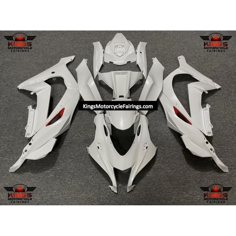 Fairings for Kawasaki Ninja ZX10R (2016-2020) White, Red No Tank No Seat Cowl No Bolt Kit