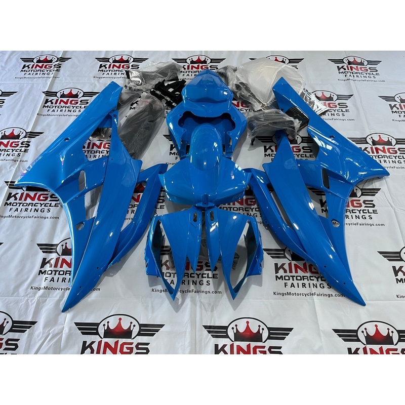 Yamaha YZF-R6 (2006-2007) All Blue Fairings No Seat Cowl No Bolt Kit No Tank
