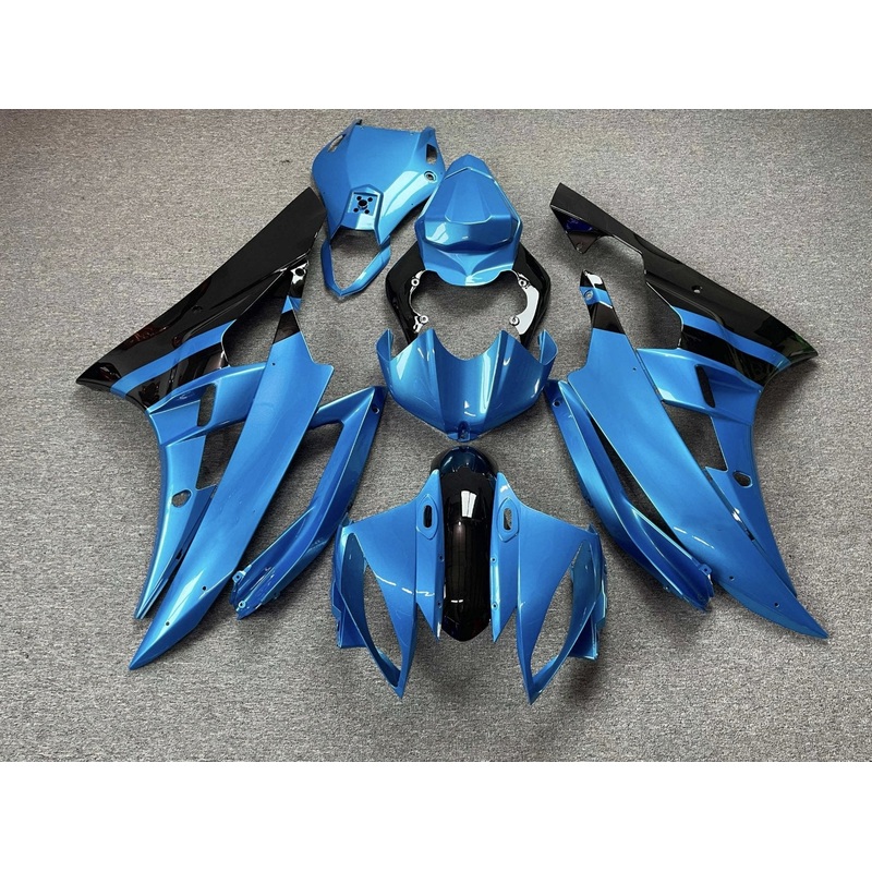 Yamaha YZF-R6 (2006-2007) Blue & Black Fairings No Seat Cowl No Bolt Kit No Tank