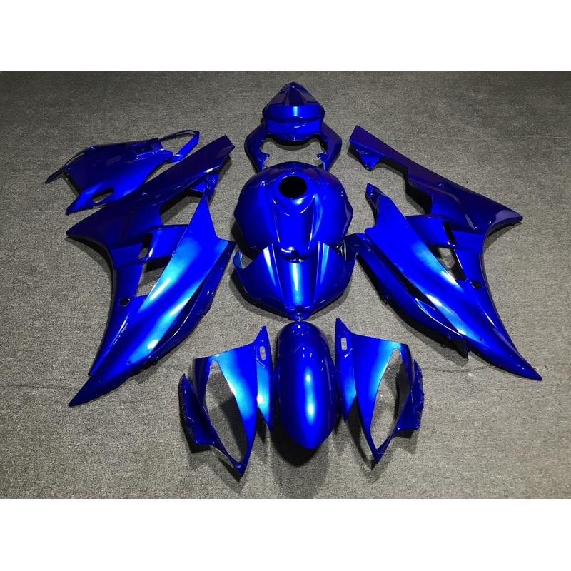 Yamaha YZF-R6 (2006-2007) Blue Fairings No Seat Cowl No Bolt Kit No Tank