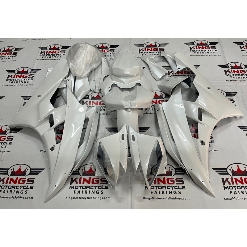 Yamaha YZF-R6 (2006-2007) Pearl White Fairings No Seat Cowl No Bolt Kit No Tank