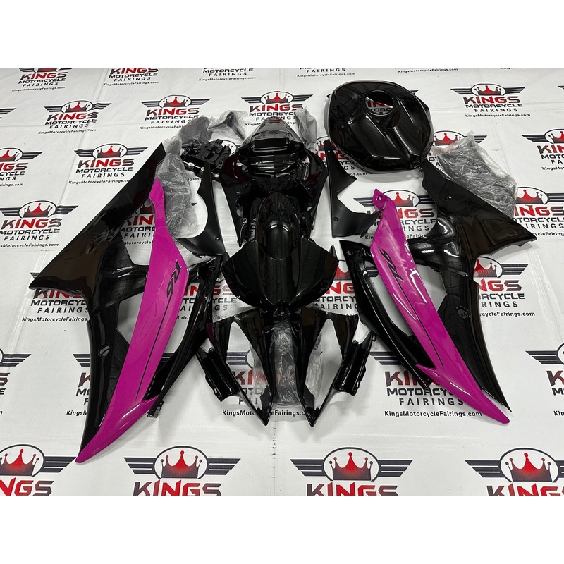 Yamaha YZF-R6 (2008-2016) Black & Pink Fairings No Seat Cowl No Bolt Kit No Tank