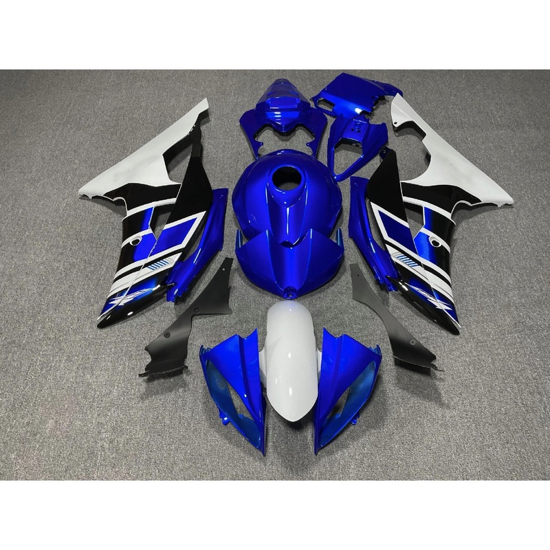 Yamaha YZF-R6 (2008-2016) Blue, White & Black Fairings No Seat Cowl No Bolt Kit No Tank