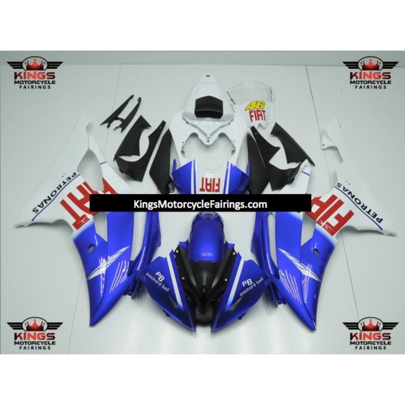 Yamaha YZF-R6 (2008-2016) Blue, White & Red Fiat Petronas Fairings No Seat Cowl No Bolt Kit No Tank