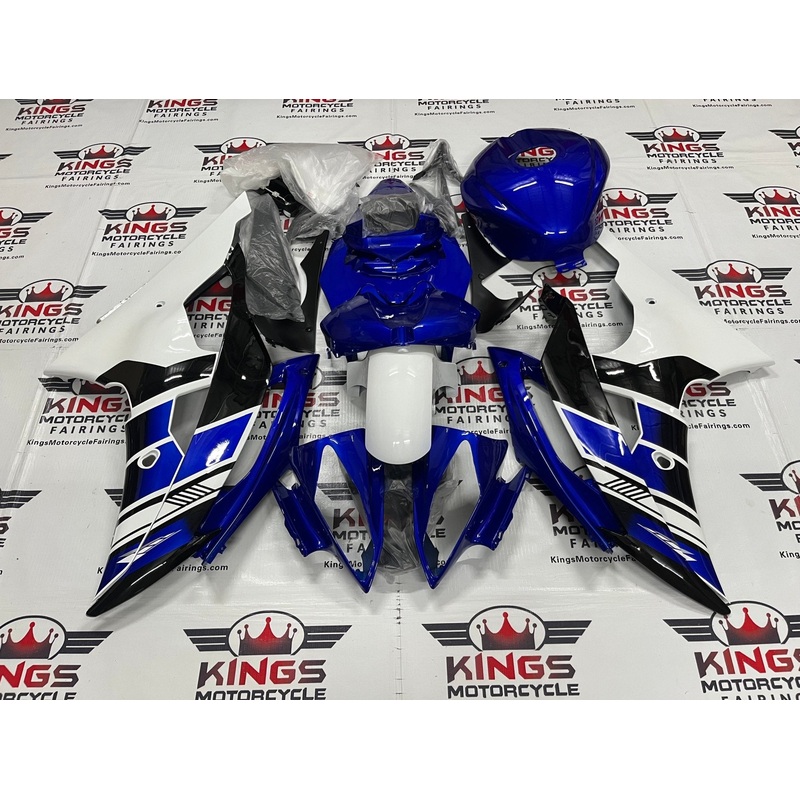 Yamaha YZF-R6 (2008-2016) Dark Blue, White & Black Fairings No Seat Cowl No Bolt Kit No Tank