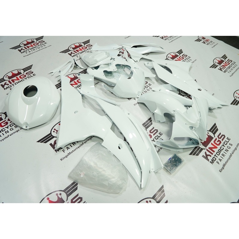 Yamaha YZF-R6 (2008-2016) Pearl White Fairings No Seat Cowl No Bolt Kit No Tank