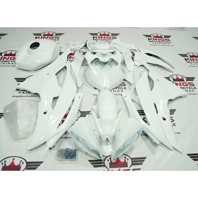 Yamaha YZF-R6 (2008-2016) White Fairings No Seat Cowl No Bolt Kit No Tank