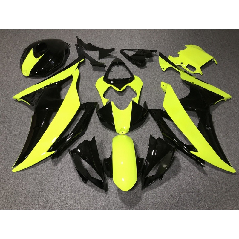 Yamaha YZF-R6 (2008-2016) Yellow & Black Fairings No Seat Cowl No Bolt Kit No Tank
