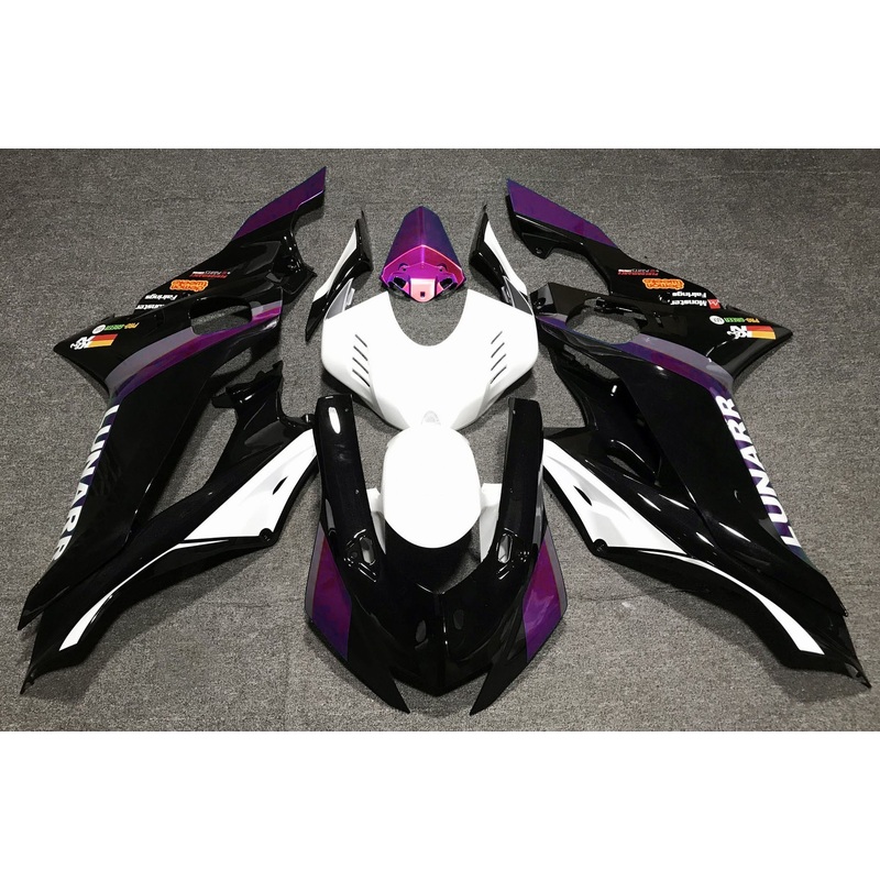 YAMAHA YZF-R6 (2017-2022) Black, White, Pink Magenta Fairings No Seat Cowl No Bolt Kit No Tank