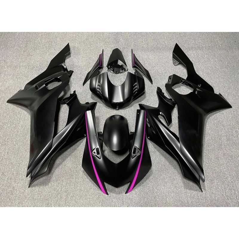 YAMAHA YZF-R6 (2017-2022) Matte Black, Pink Fairings No Seat Cowl No Bolt Kit No Tank