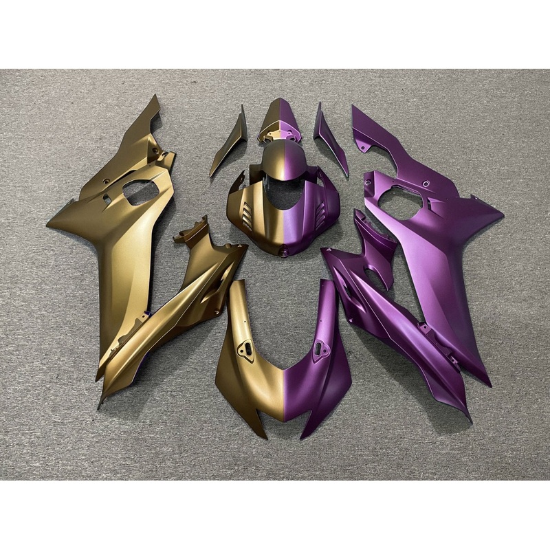 YAMAHA YZF-R6 (2017-2022) Matte Gold, Matte Purple Split No Seat Cowl No Bolt Kit No Tank