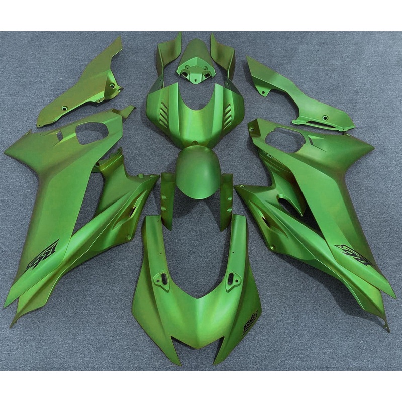 YAMAHA YZF-R6 (2017-2022) Matte Green Fairings No Seat Cowl No Bolt Kit No Tank