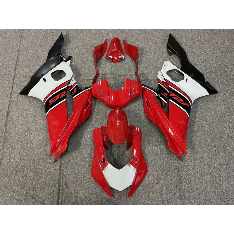 YAMAHA YZF-R6 (2017-2022) Red, White, Black Fairings No Seat Cowl No Bolt Kit No Tank
