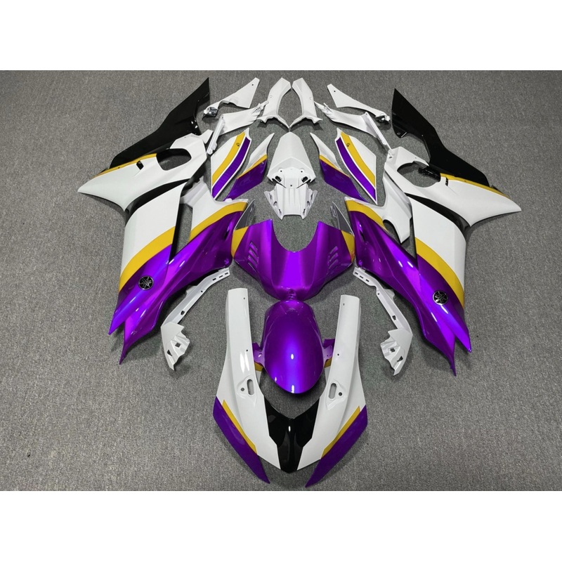YAMAHA YZF-R6 (2017-2022) White, Purple, Yellow, Black Fairings No Seat Cowl No Bolt Kit No Tank