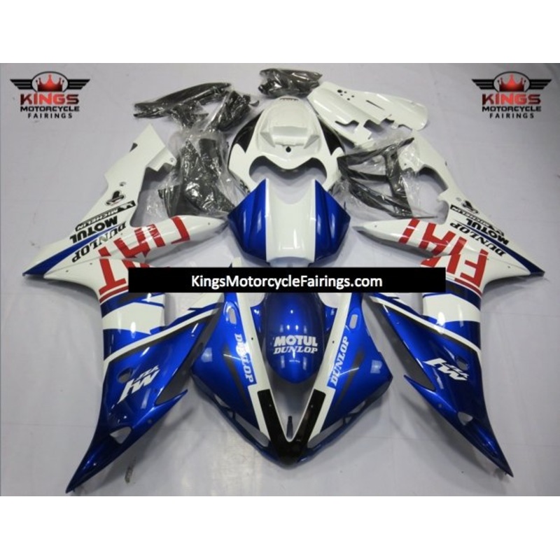 Yamaha YZF-R1 (2004-2006) Blue Fiat Fairings No Seat Cowl No Bolt Kit No Tank