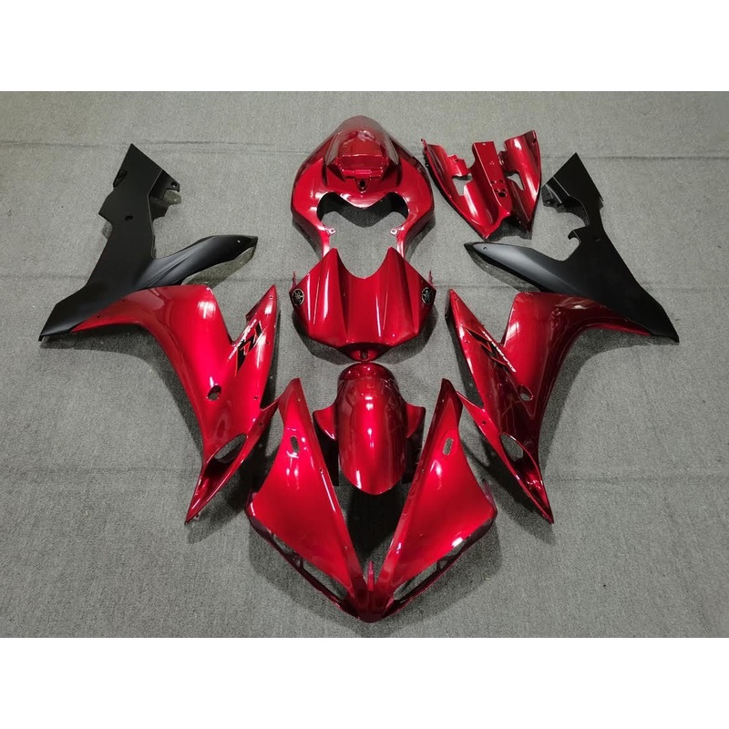 Yamaha YZF-R1 (2004-2006) Candy Red & Matte Black Fairings No Seat Cowl No Bolt Kit No Tank