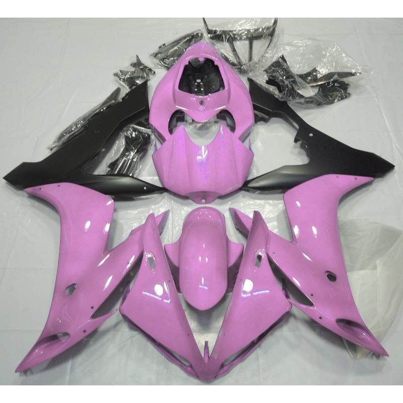 Yamaha YZF-R1 (2004-2006) Pink & Matte Black Fairings No Seat Cowl No Bolt Kit No Tank