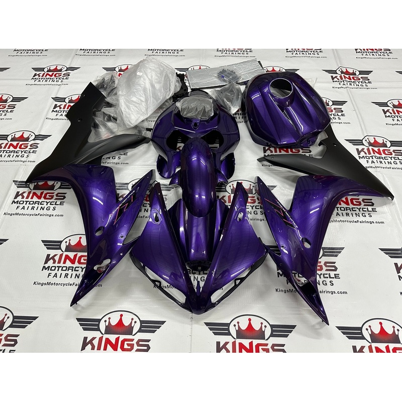 Yamaha YZF-R1 (2004-2006) Purple & Matte Black Fairings No Seat Cowl No Bolt Kit No Tank