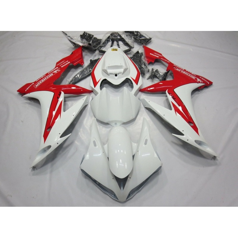 Yamaha YZF-R1 (2004-2006) White & Red Fairings No Seat Cowl No Bolt Kit No Tank