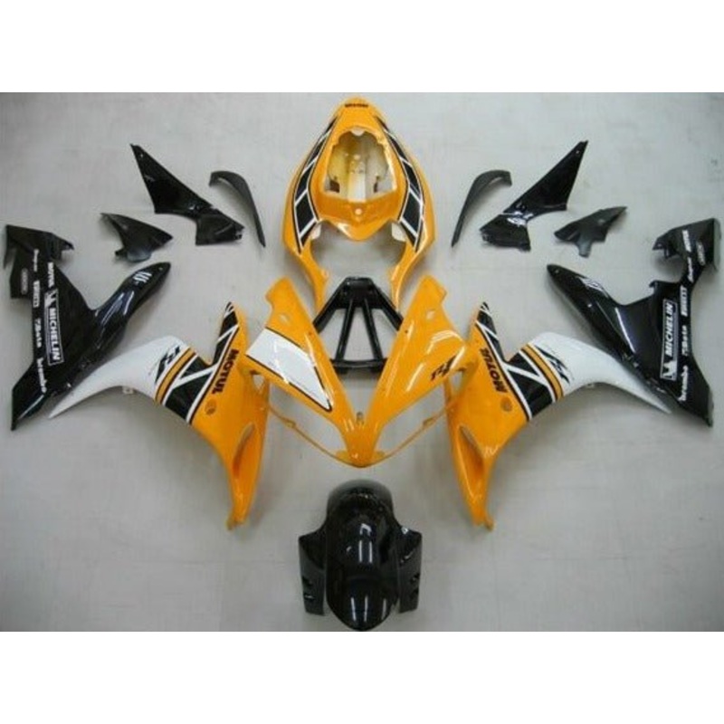 Yamaha YZF-R1 (2004-2006) Yellow, White & Black Fairings No Seat Cowl No Bolt Kit No Tank
