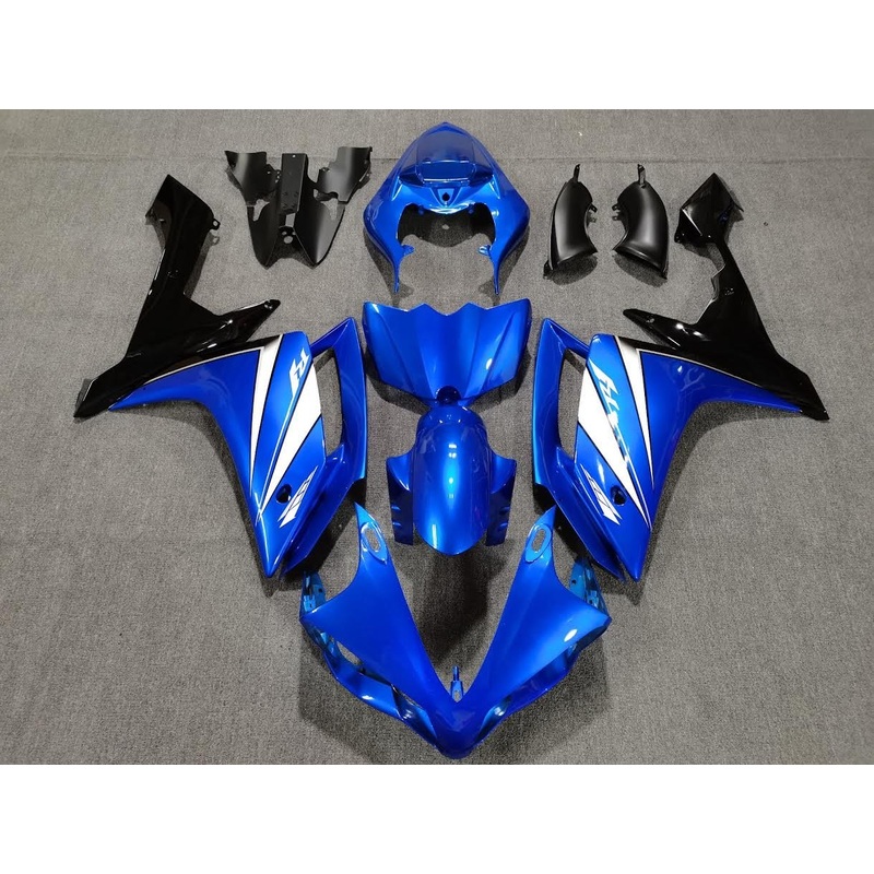 Yamaha YZF-R1 (2007-2008) Blue, White & Black Fairings No Seat Cowl No Bolt Kit No Tank