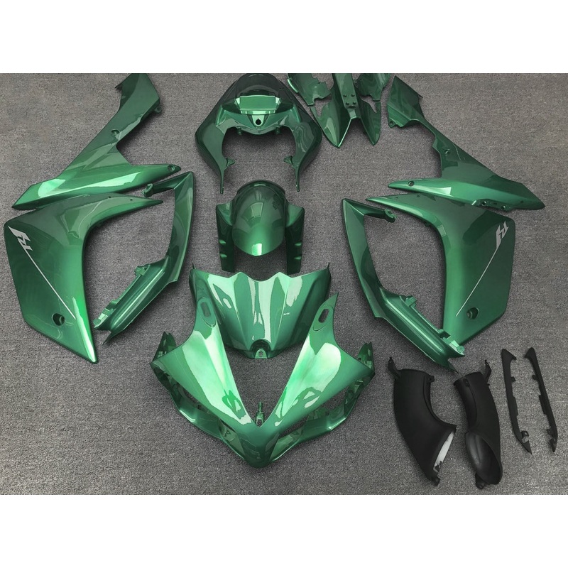 Yamaha YZF-R1 (2007-2008) Green Fairings No Seat Cowl No Bolt Kit No Tank