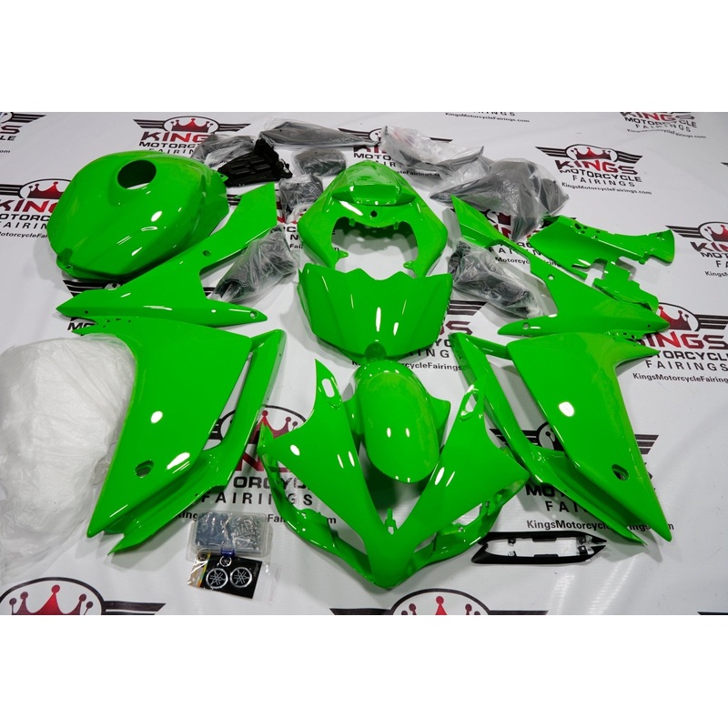 Yamaha YZF-R1 (2007-2008) Lime Green Fairings No Seat Cowl No Bolt Kit No Tank