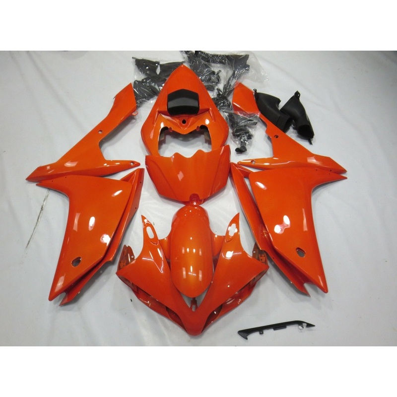 Yamaha YZF-R1 (2007-2008) Orange Fairings No Seat Cowl No Bolt Kit No Tank
