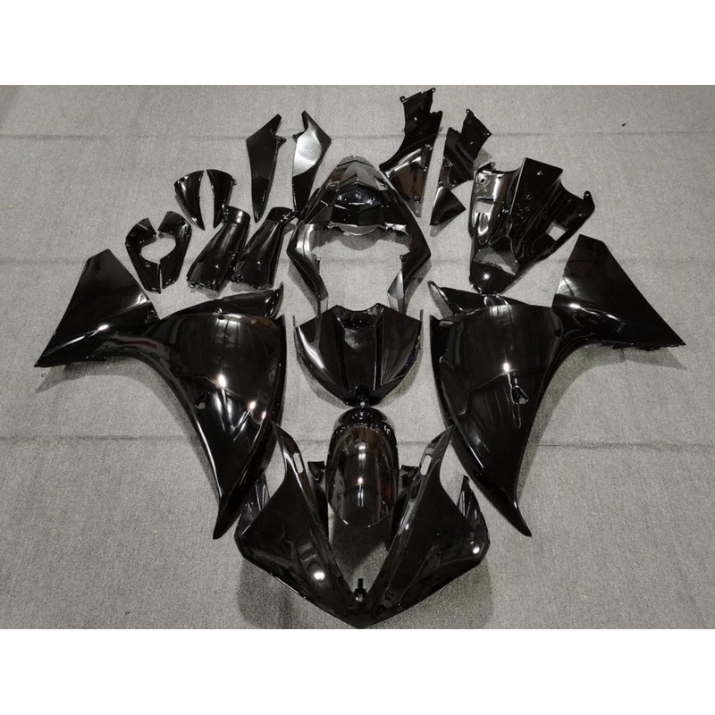 Yamaha YZF-R1 (2009-2011) Black Fairings No Seat Cowl No Bolt Kit No Tank