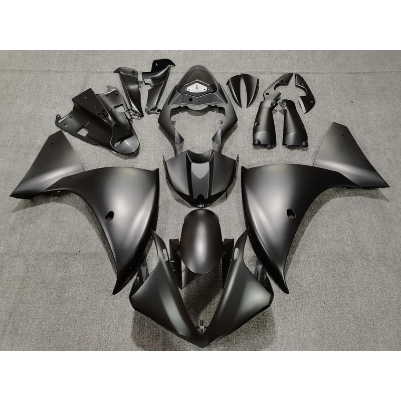 Yamaha YZF-R1 (2009-2011) Matte Black Fairings No Seat Cowl No Bolt Kit No Tank