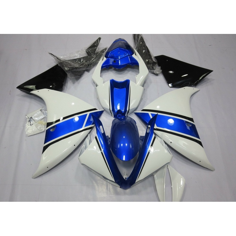 Yamaha YZF-R1 (2009-2011) White, Blue & Black Fairings No Seat Cowl No Bolt Kit No Tank