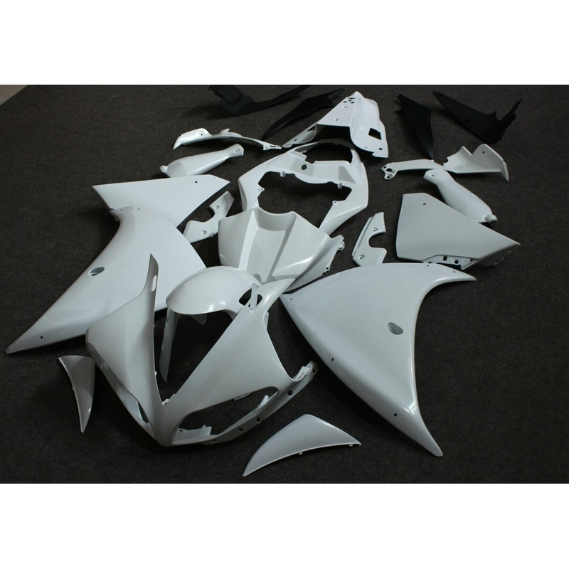 Yamaha YZF-R1 (2009-2011) White Unpainted Fairings No Seat Cowl No Bolt Kit No Tank