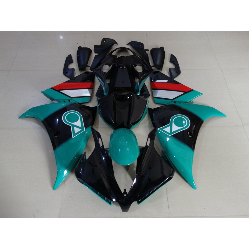 Yamaha YZF-R1 (2012-2014) Black, Green, White & Red Fairings No Seat Cowl No Bolt Kit No Tank